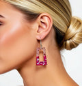 Rose Glass Earrings