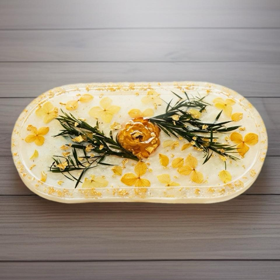 Ivory Blossom Trinket Tray