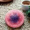 Floral Embossed Round Coaster