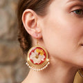 Scarlet Petal Jhumka