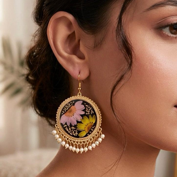 Black Pearl Jhumka