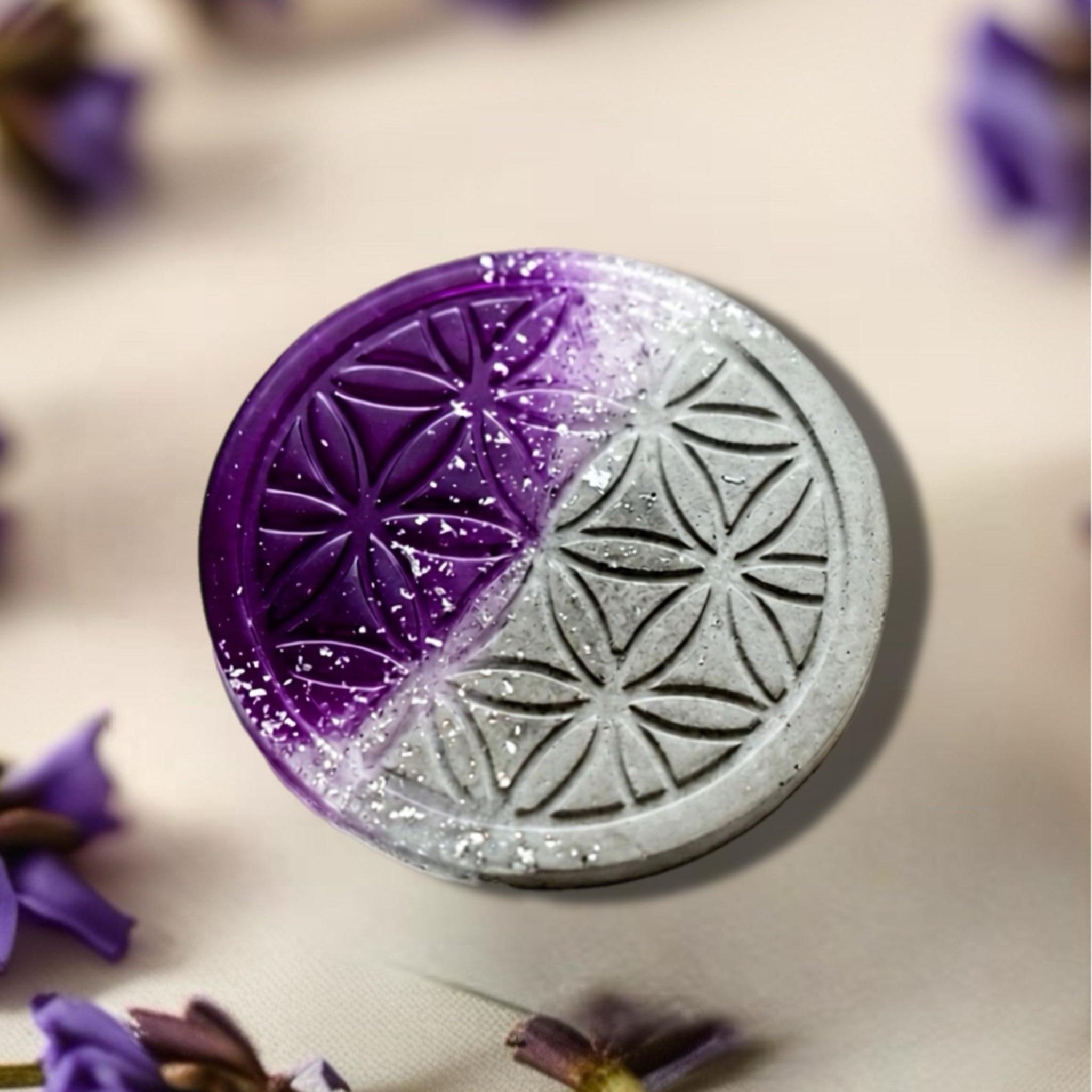 Floral Embossed Round Coaster